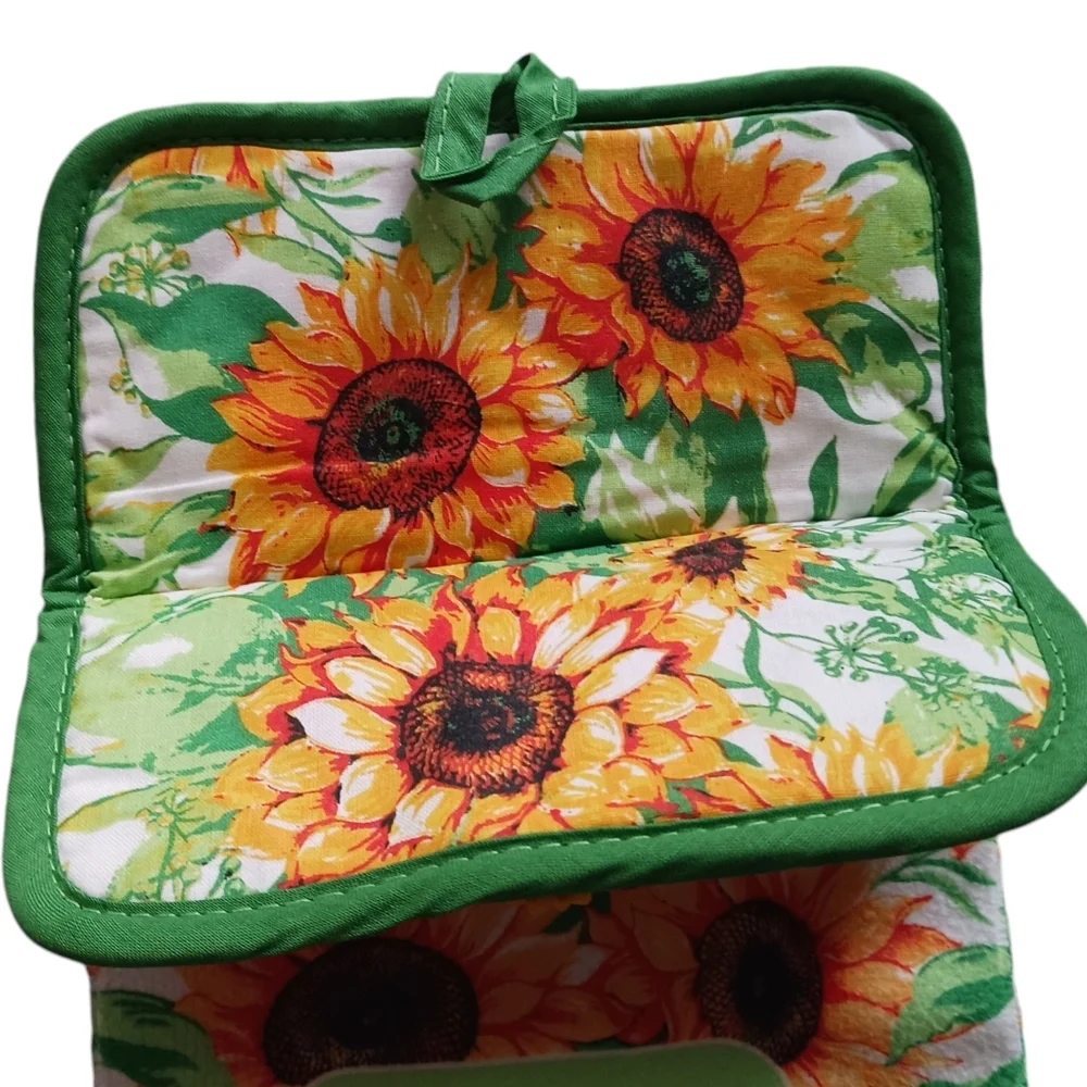 Handmade Choose to Shine Sunflower Hanging Hand Towel Home Decor Fall Summer